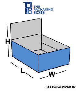 1-2-3 Bottom Display Lid Boxes