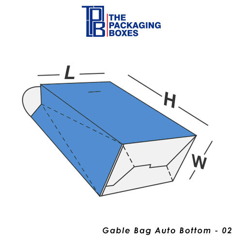 Custom Gable Bag Auto Bottom Four Corner with Display Lid Boxes