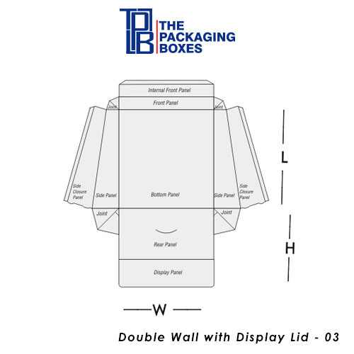 Double Wall with Display Lid Design Double Wall Display Lid Boxes