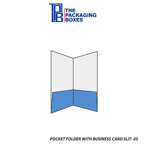 Pocket Folder With Business Card Slit inner Custom Folder Business Card Boxes