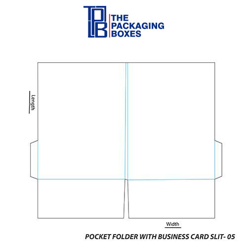 Pocket Folder With Business Card Slit template Folder Business Card Boxes Slit template