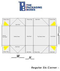 Custom Regular Six Corner Boxes