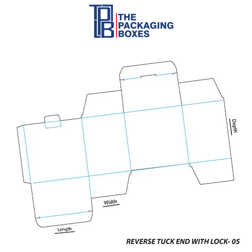 Reverse Tuck End With Lock full template Reverse Tuck End with Lock Boxes