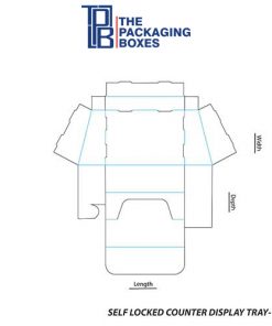 Self Locked Counter Display Tray Boxes