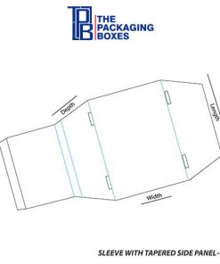 Sleeve with Tapered Side Panel Boxes design